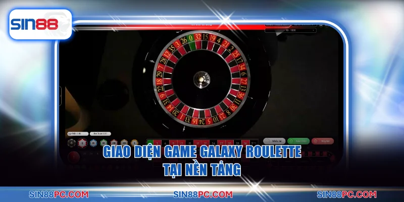 Giao diện game Galaxy Roulette tại nền tảng