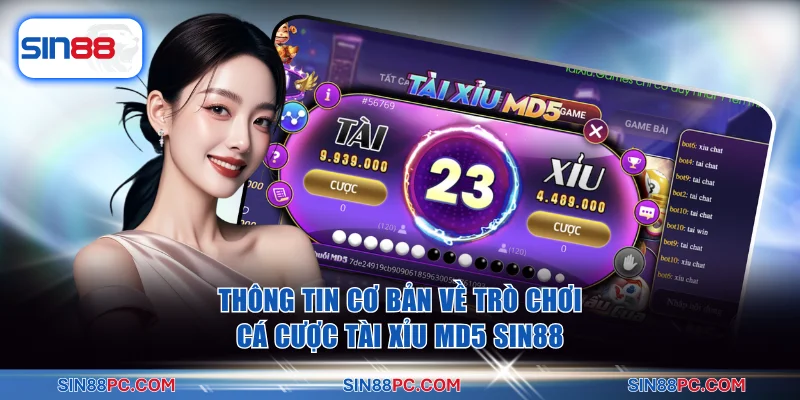 Thông tin cơ bản về trò chơi cá cược Tài xỉu MD5 SIN88